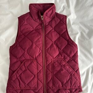 J.Crew Red Puffer Vest